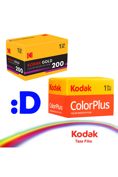 Kodak Gold 200 ve Colorplus 36 -analog taze fotoğraf filmi