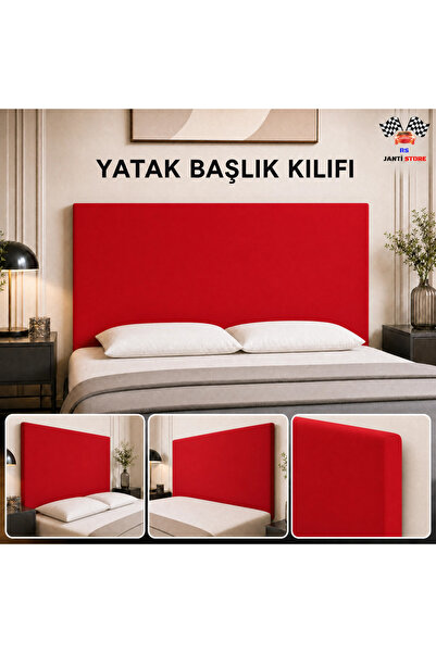 RS JANTİ STORE Çift Kişilik Baza Yatak Başlık Kılıfı 160x70 cm - Esnek Lastik...