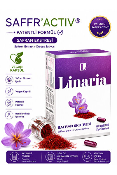 LİNARİA Safran Ekstresi Içeren Gıda Takviyesi (30 KAPSÜL)