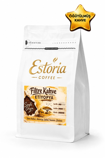 Etiyopya Filtre Kahve 250g | %100 Arabica | Çiçeksi Aroma | Meyvemsi Tatlar | Öğütülmüş