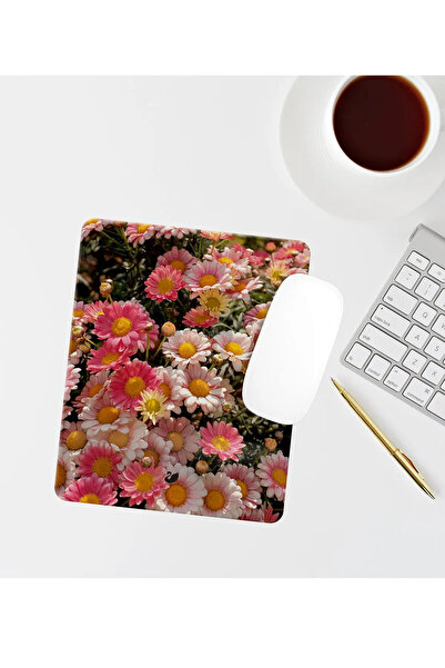 Özer Store Ορθογώνιο Mouse Pad με Floral Wrist Support Mouse Pad