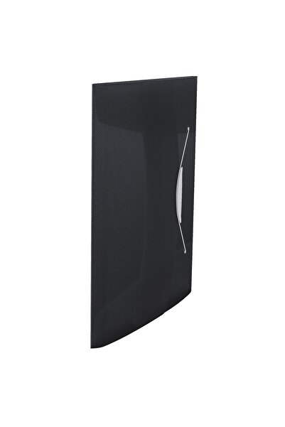 Esselte Dosar din plastic cu elastic negru Vivida