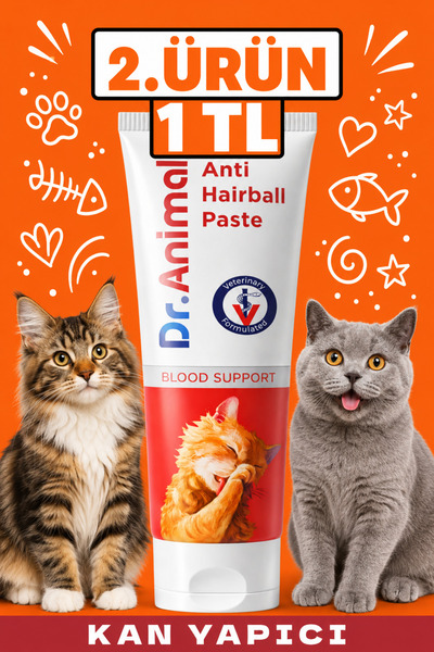 Dr. Animal Malt | Kan Yapıcı Malt Macunu | Kedi Malt Macunu | Blood Support P...