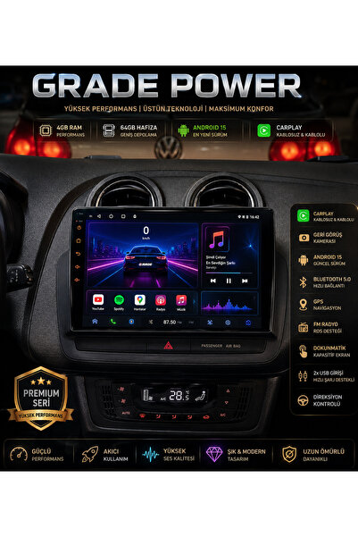 Grade Power SEAT İBİZA ANDROİD MULTİMEDYA 4 GB RAM 64 GB HAFIZA KABLOSUZ CARPLAY