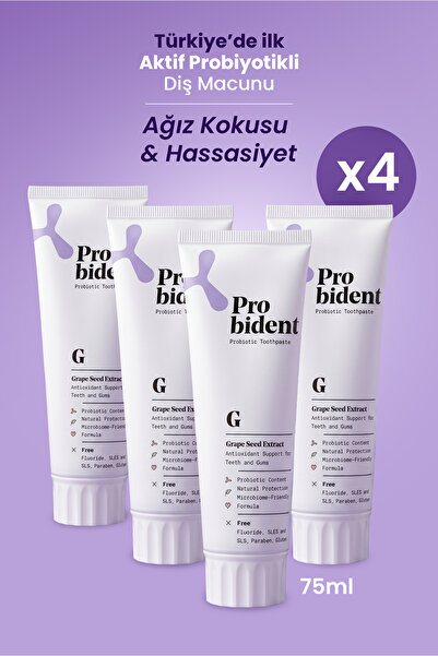 Probident Active Probiotic 3 1 بذور العنب - عبوة معجون أسنان خالية من الفلورايد