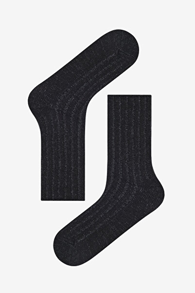 Penti Erkek Denim Look Siyah Soket Çorap