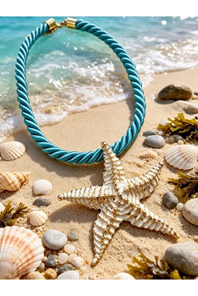 ayoljewelry قلادة نجم البحر الفيروزية