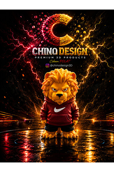 Chino Design Dev Aslan Figür / 30 cm /Lion / Maskot hediye / EN BÜYÜK BOY ( M...