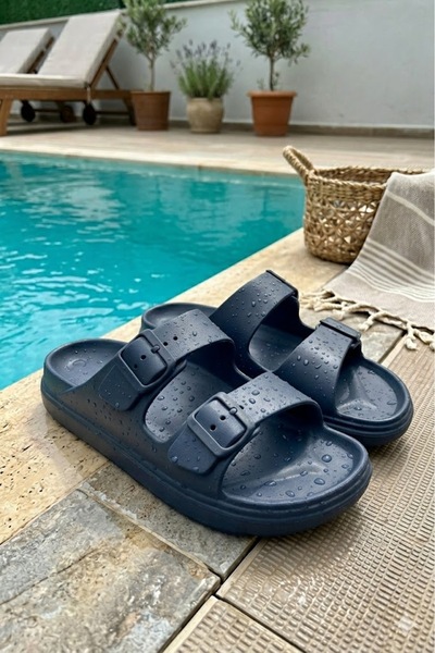 Behtah Kundura Double Buckle Pool Anatomical Thick Sole Ultra Light Soft And ...