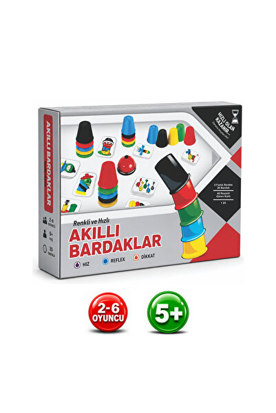 ALAY Ticaret Akıllı Bardaklar - Renkli, Süper, Hızlı Bardak Oyunu (20 Bardak ...