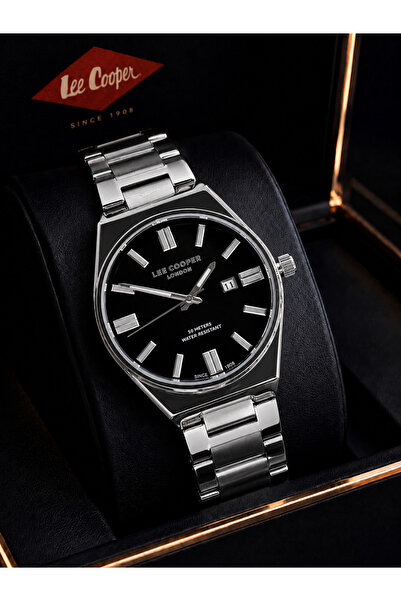Lee Cooper Steel Cord Calendar Dial 5 Atm 2 Year Warranty Men's Wrist Watch E...