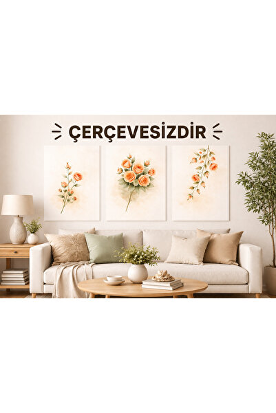 Meröka Çerçevesiz Maybeyla Maroka Premium Modern Otantik Yaşam Alanı Sanat Ko...
