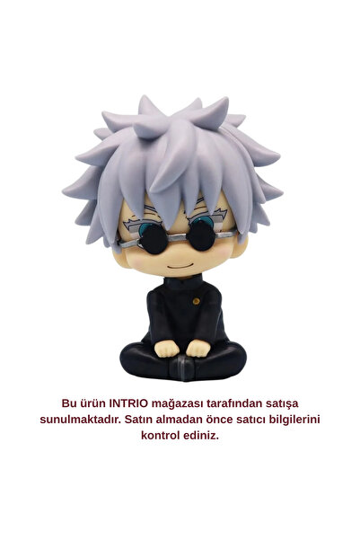 Intrio Gojo Satoru Oturan Chibi Figür – Jujutsu Kaisen Anime Koleksiyon Figürü