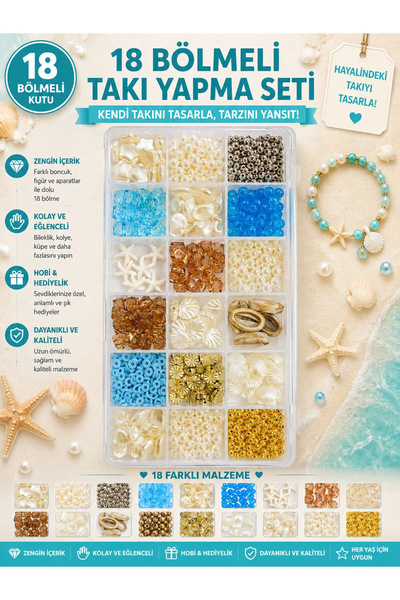By MO Accessories Set de hobby pentru realizarea de bijuterii cu perle, stele...