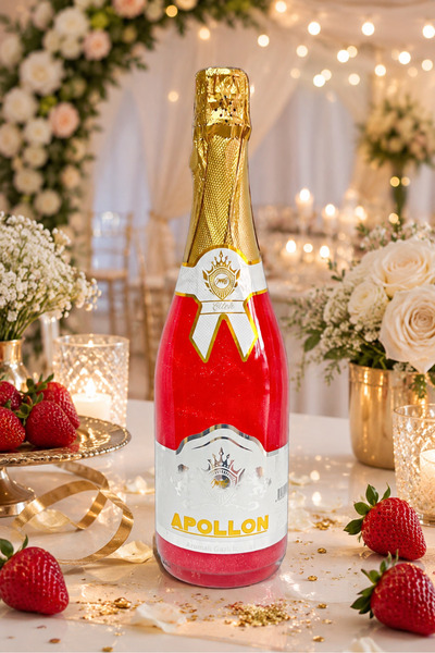 Bohhem MB Apollon Alkolsüz Simli Şampanya Çilek Aromalı