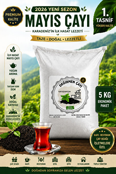 ÇAYLAR AVM Mayıs Çayı 2026 Üretimi 5 Kg Dökme Siyah Çay | Taze Karadeniz Çayı...