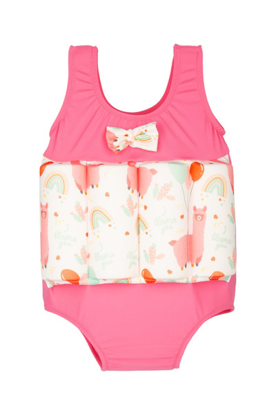 Swimfoam Swim Foam Pink Lamas Yüzmeye Yardımcı Batmaz Kız Çocuk Mayosu