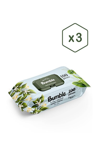 Bumble Mediterranean Breeze Wet Wipes 100-Pack Eco Pack of 3