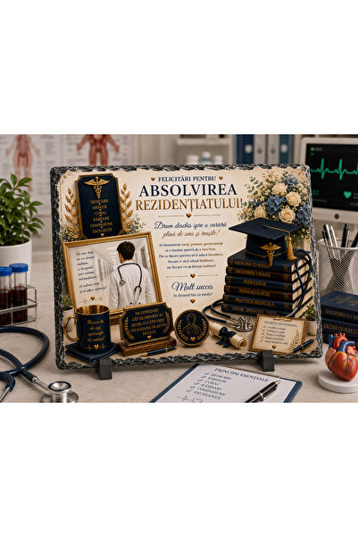 hiperborea Placă ardezie - Absolvirea Rezidențiatului pentru Doctor