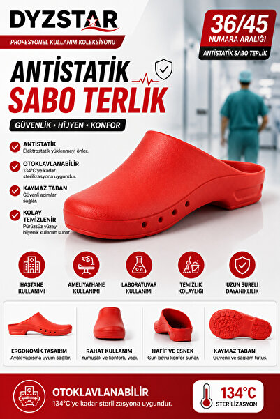 Generic Brand Antistatičke autoklavirajuće sabo papuče za bolnicu, laboratori...