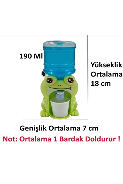 buenas store Mini Hayvan Figürlü Su Sebili Damacana Oyuncak 190Ml Karışık Ren...