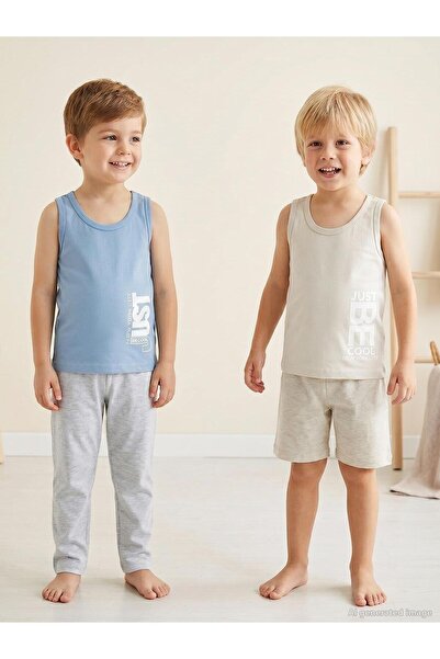 Civil Boys Just 2-10 Yaş Erkek Çocuk 2'li Atlet - Standart 6-7 Yaş