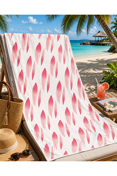 Fabeteks Feathers Beach Towel 75X150Cm