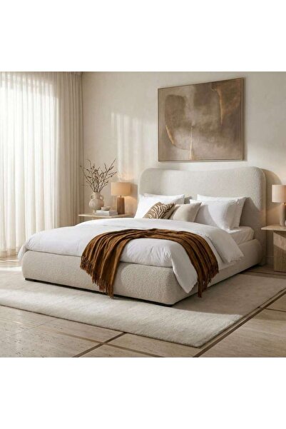 PAN HOME سرير كول ويف سوبر كينج 200×200 سم - بيج