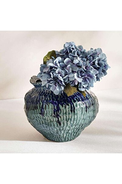 PAN HOME Pearson Ceramic Vase 30.5x30x24.5cm - Blue