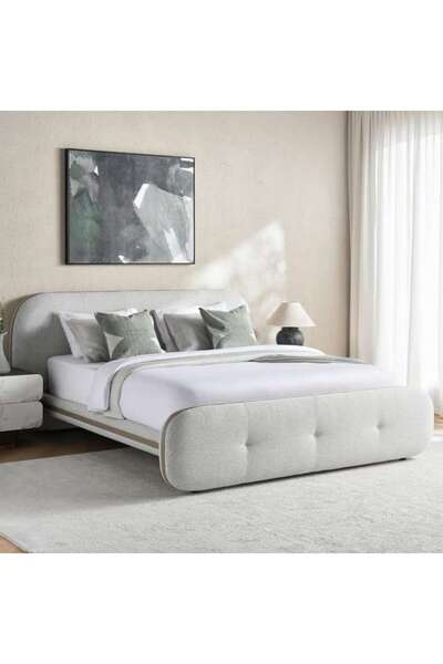 PAN HOME Bastian Super King Bed 200x200 Cm