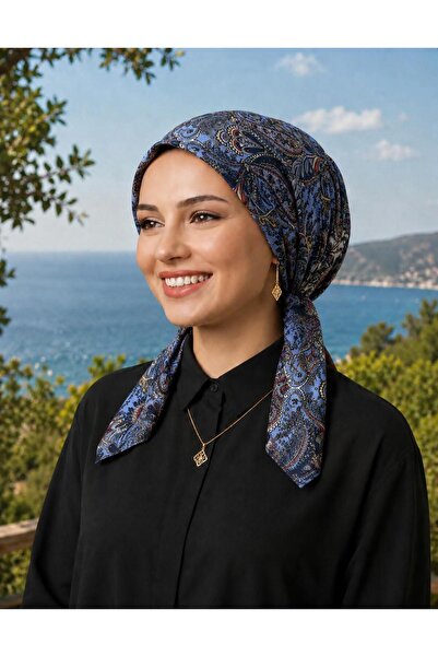 R&S modibone eşarp bone pamuklu cember kumaşı kayma yapmaz gri