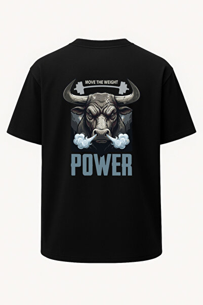 nirvoda supradimensionat Move The Weight Boğa Fitness GYM Tricou cu imprimeu ...