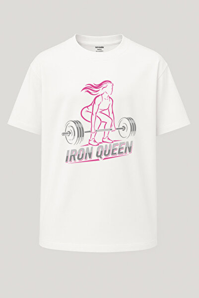 nirvoda supradimensionat Iron Queen Demir Kraliçe Tricou pentru femei Fitness...