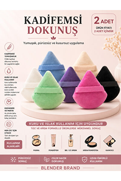 Blender Brand 1 Adet Professionel Pudra Fondöten Bb Krem Uygulama Süngeri