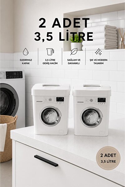 Tercih Home 2 قطعة 3.5 لتر موزع المنظفات المزخرف صندوق المنظفات حاوية المنظفا...