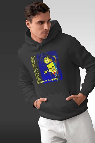 buzagi tasarım ürünleri Iron Maiden Oversize Hooded Unisex Sweatshirt