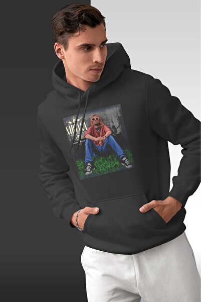 buzagi tasarım ürünleri Nirvana Oversize Hooded Unisex Sweatshirt