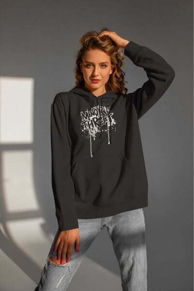 buzagi tasarım ürünleri Minor Threat Digital Print Hooded Unisex Sweatshirt