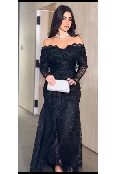 AREEJ FASHION فستان دانتيل فاخر بقصة ميرميد