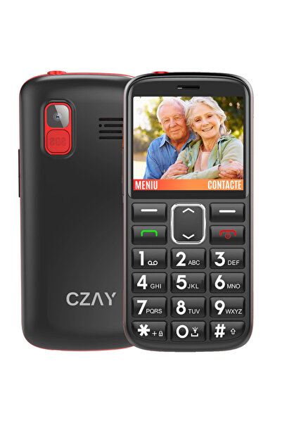 CZAY Telefon mobil pentru seniori, românesc, maghiar, ecran mare, color, came...