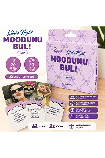 Luxmon Kizlar Gecesi Moodunu Bul Mini Kart Oyunu 2.Paket