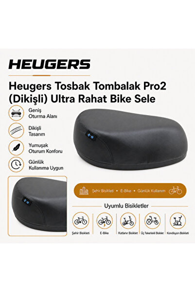 heugers Tosbak Tombalak PRO 2 (DİKİŞLİ) Ultra Rahat Bike Sele Elektrikli Bisi...