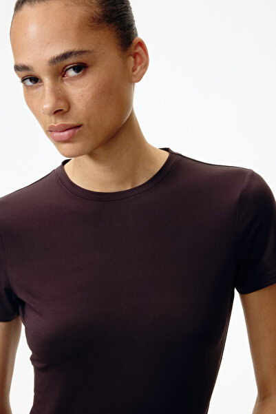 H&M Kısa Kollu Mikrofiber Body