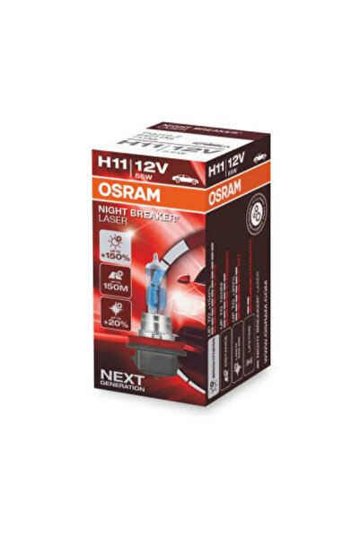 Osram Bec auto cu halogen Night Breaker Laser Next Generation H11 12V 55W