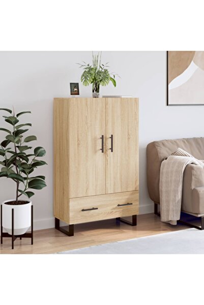 Concept Dulap înalt, stejar Sonoma, 69,5x31x115 cm, lemn prelucrat