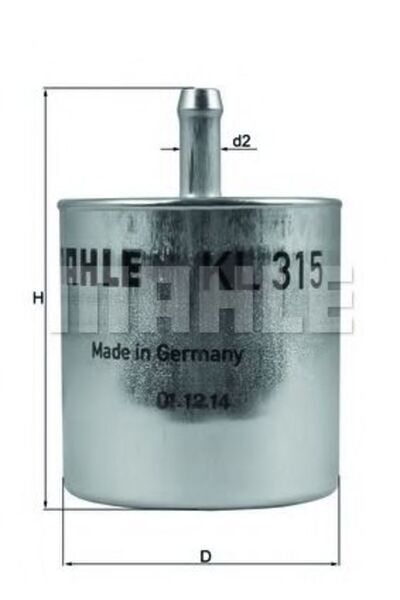 Mahle Original Filtru de combustibil KL 315