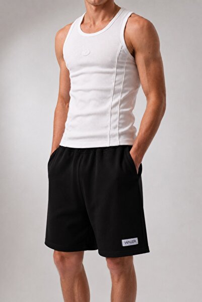 Oversize Geniş Kalıp, Siyah Şort, Premium Kumaş ve Teknik- Short 101