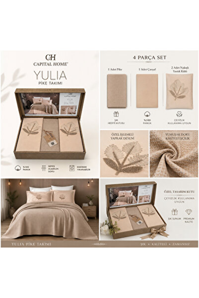 Capital Home Yazlik 4-Piece Pique Set