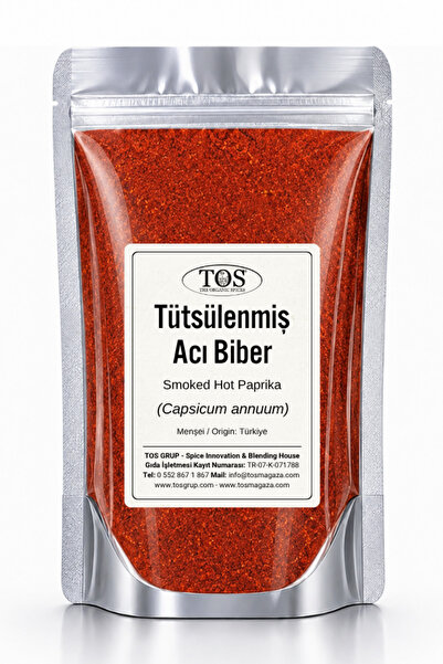 TOS The Organic Spices Tütsülenmiş (Füme) Acı Biber 50 gr (1. Kalite) Capsicu...