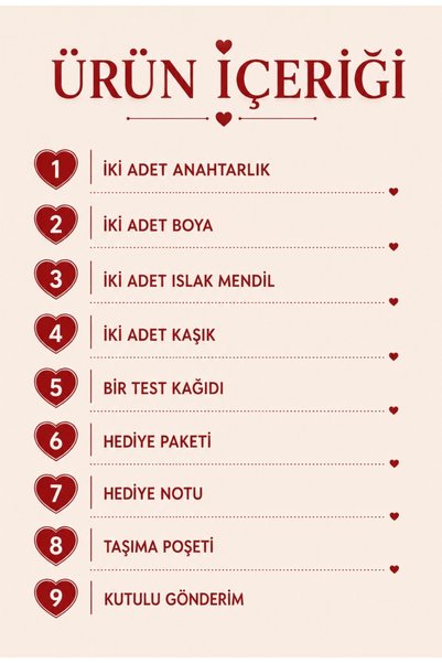 BİRBEYSTORE Sevgili Parmak İzi Anahtarlık Seti Çift Anahtarlık